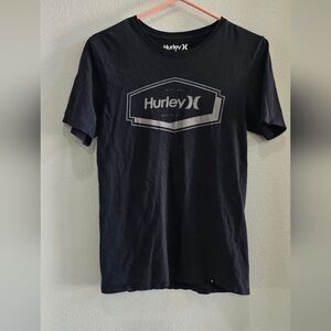 Hurley Charcoal Logo Men's Tee size small